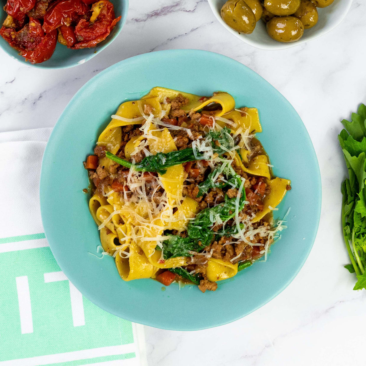 Fresh Pappardelle Homemade Lamb Sausage Ragù, Pasta Kit