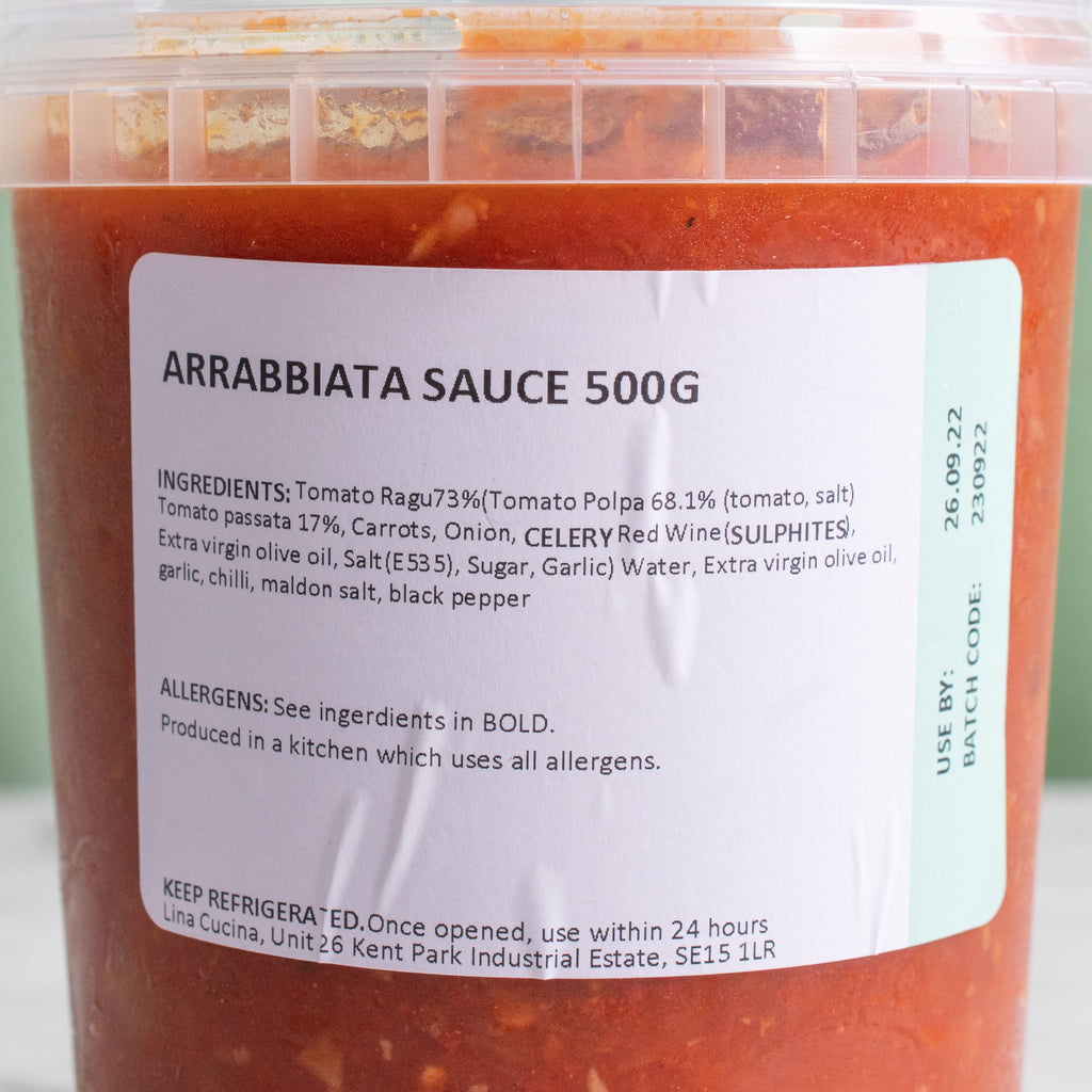 Homemade Arrabbiata Sauce, 500gr